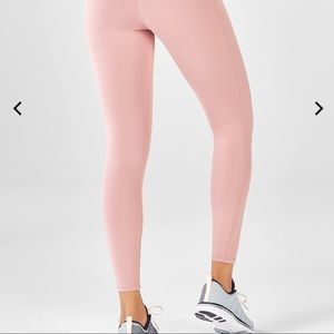 Fabletics High Waisted Pink Leggings Size L